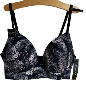 Tahari Wire Free Convertible Starry Night Print Bra NWT